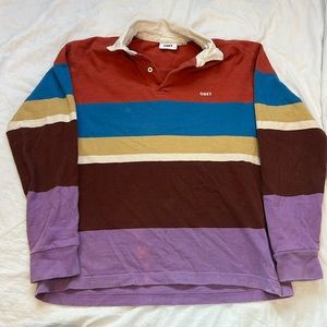 Obey colorful collared shirt.
